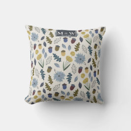 Rustige herfstmonogram herfstherfstherfstherfsther kussen