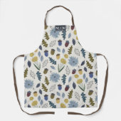 Rustige herfstmonogram herfstherfstherfstherfsther schort (Voorkant)