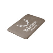 Rustige hert antler khaki beige aangepast badmat (Gekanteld)