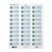Rustige herten Kerst retouradres Etiket (Full Sheet)