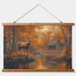 Rustige herten muurkunst hangend wandkleed