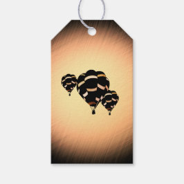 Rustige heteluchtballonnen cadeaulabel