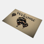 Rustige heteluchtballonnen deurmat (Schuin)