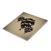 Rustige heteluchtballonnen tegeltje (Zijkant)