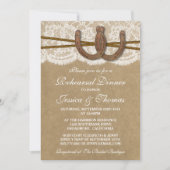 Rustige Hoefijzer bruiloft repetitie Kaart (Voorkant)