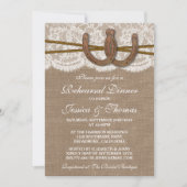 Rustige Hoefijzer bruiloft repetitie Kaart (Voorkant)