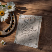 Rustige Hoefijzer Lace EAT Drink wordt gehuwd Kaart