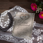 Rustige Hoefijzer Lace EAT Drink wordt gehuwd Kaart