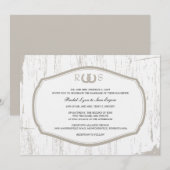 Rustige Hoefijzers Barn Wedding Kaart (Voorkant / Achterkant)