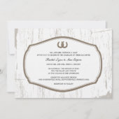 Rustige Hoefijzers Barn Wedding Kaart (Voorkant)