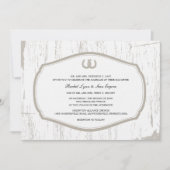 Rustige Hoefijzers Barn Wedding Kaart (Voorkant)