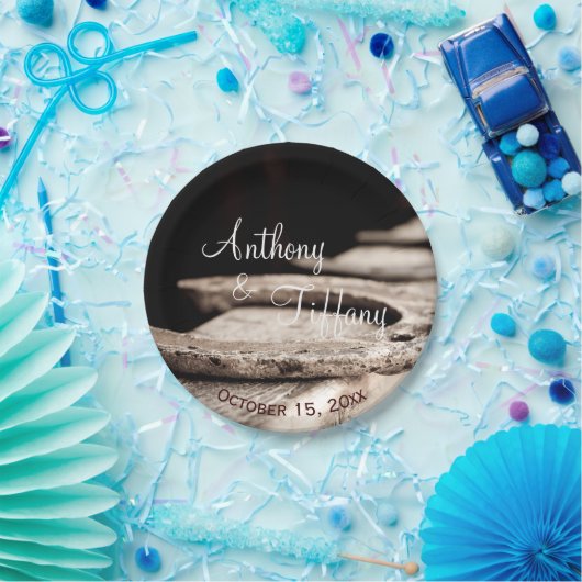 Rustige Hoefijzers Cowboy Wedding Cake Pape Papieren Bordje (Feest)