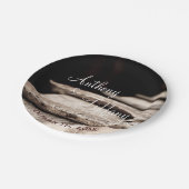 Rustige Hoefijzers Cowboy Wedding Cake Pape Papieren Bordje (Gekanteld)