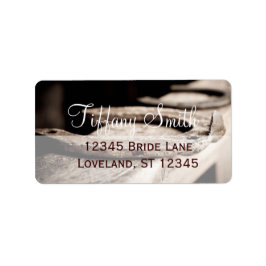 Rustige Hoefijzers Cowboy Wedding Label