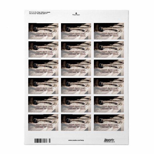 Rustige Hoefijzers Cowboy Wedding Label (Full Sheet)