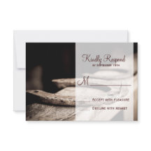 Rustige Hoefijzers Cowboy Wedding RSVP-kaart