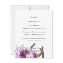 Rustige Hoefijzers en bloemen Paars