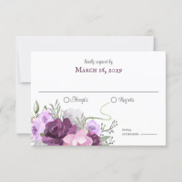 Rustige Hoefijzers en Flowers Barn Wood Uitnodigin Kaart