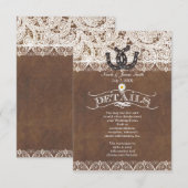 Rustige Hoefijzers en Lace Country DETAILS Kaart (Voorkant / Achterkant)