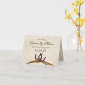 Rustige Hoefijzers in het land Sla de datum op Kaart (Gele Bloem)