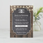 Rustige Hoefijzers Initialen paardenpaardenweddens Kaart (Staand voorkant)