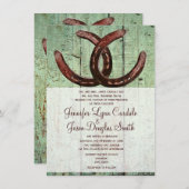 Rustige Hoefijzers Land Wood Weddenschappen Kaart (Voorkant / Achterkant)