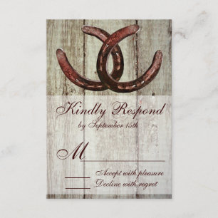 Rustige Hoefijzers Landstijl Weddenschap RSVP