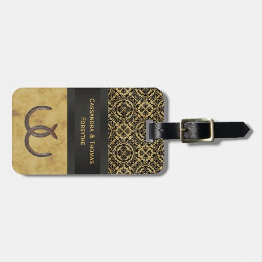 Rustige Hoefijzers met BG Bagagelabel (Voorkant horizontaal)