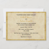 Rustige Hoefijzers met BG H Wedding Kaart (Achterkant)