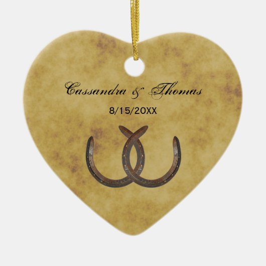 Rustige Hoefijzers met BG Keramisch Ornament (Voorkant)