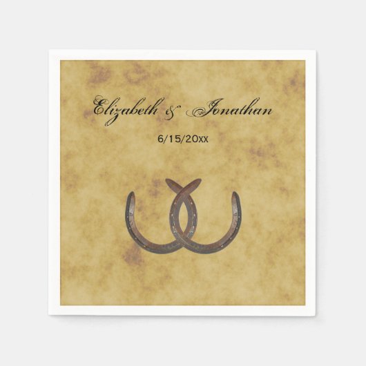 Rustige Hoefijzers met BG Napkins Servet (Voorkant)