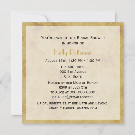 Rustige Hoefijzers met BG SQ-Vrijgezellenfeest Kaart (Achterkant)