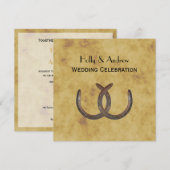 Rustige Hoefijzers met BG SQ Wedding Kaart (Voorkant / Achterkant)