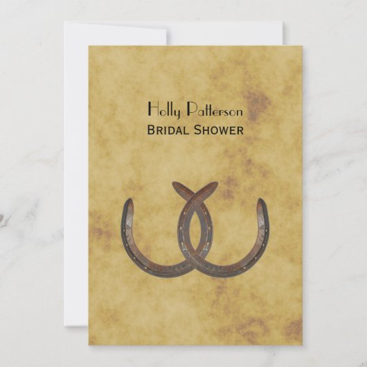 Rustige Hoefijzers met BG V-Vrijgezellenfeest Kaart (Voorkant)