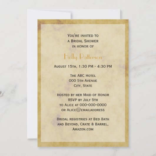 Rustige Hoefijzers met BG V-Vrijgezellenfeest Kaart (Achterkant)