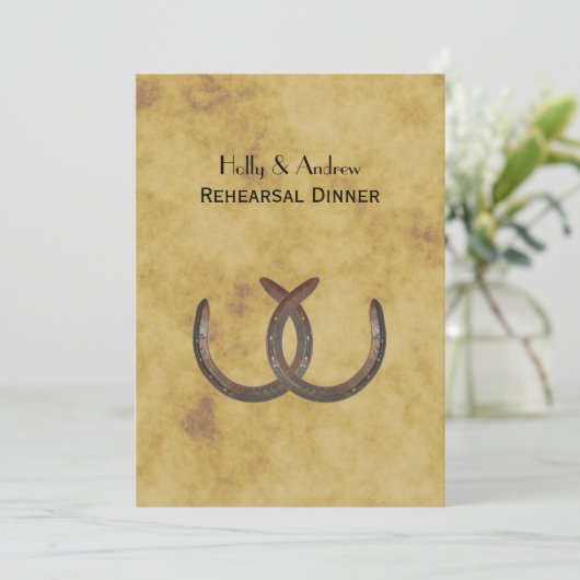 Rustige Hoefijzers met drukke bloeddruk V Kaart (Staand voorkant)