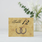 Rustige Hoefijzers Onderdruk BG-tabelnummer Briefkaart (Staand voorkant)