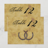 Rustige Hoefijzers Onderdruk BG-tabelnummer Briefkaart (Voorkant / Achterkant)