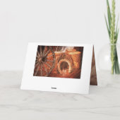 Rustige Hoefijzers op wielwielen Westerne stijl Bedankkaart (Achterkant)