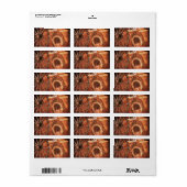 Rustige Hoefijzers op wielwielen Westerne stijl Etiket (Full Sheet)