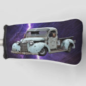 Rustige Hoefijzers op wielwielen Westerne stijl Golfheadcover (Voorkant)