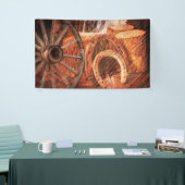 Rustige Hoefijzers op wielwielen Westerne stijl Spandoek (Beurs)