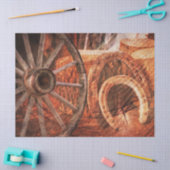 Rustige Hoefijzers op wielwielen Westerne stijl Tissuepapier (Craft)