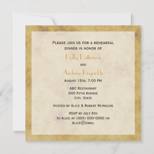 Rustige Hoefijzers Verstoorde BG SQ-repetitie Din Kaart (Achterkant)