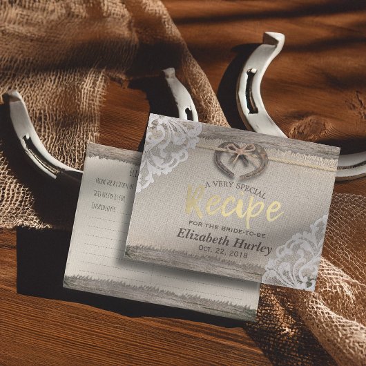 Rustige Hoefijzers, Vrijgezellenfeest-ontvangst op Uitnodiging Briefkaart