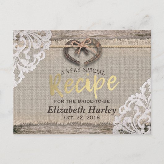 Rustige Hoefijzers, Vrijgezellenfeest-ontvangst op Uitnodiging Briefkaart (Voorkant)