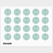 Rustige Homemade Bked Goods Cookies Blue Ronde Sticker (Vel)