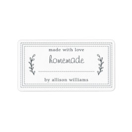 Rustige Homemade Bked Goods Jam Canning Kraft Etiket