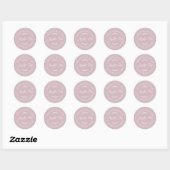 Rustige Homemade gebak Goederen Apple Pie Paars Ronde Sticker (Vel)