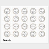 Rustige Homemade gebak Goederen Apple Pie Sand Che Ronde Sticker (Vel)